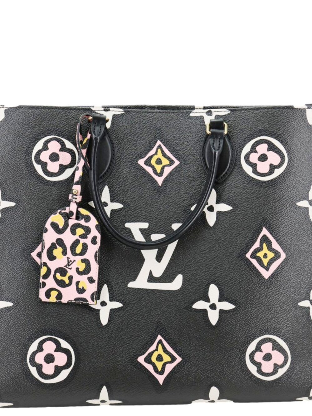Louis Vuitton  Onthego GM Wild At Heart Monogram Giant Canvas Tote Bag Black